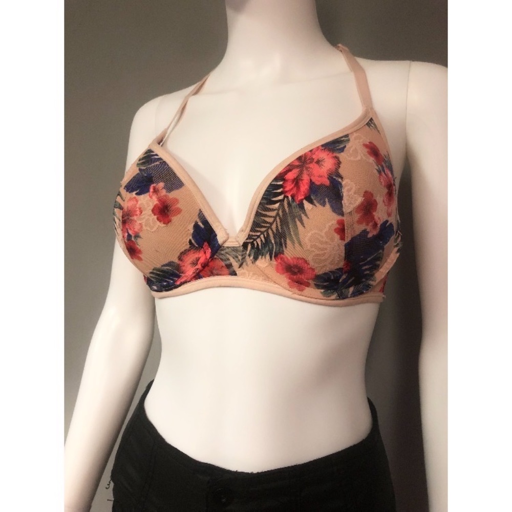 Victoria's Secret PINK 34 D lightly lined tropical bra